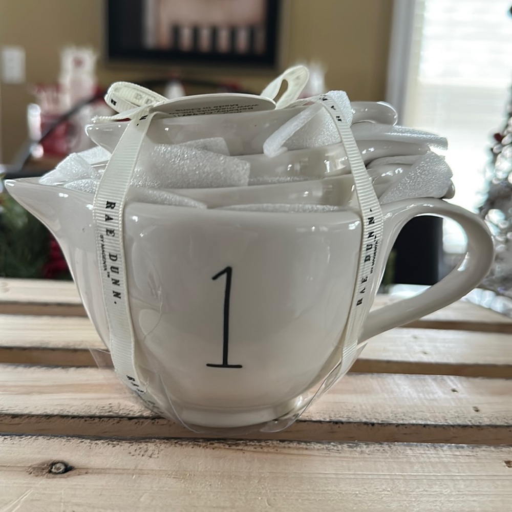 Rae Dunn teacup measuring cups